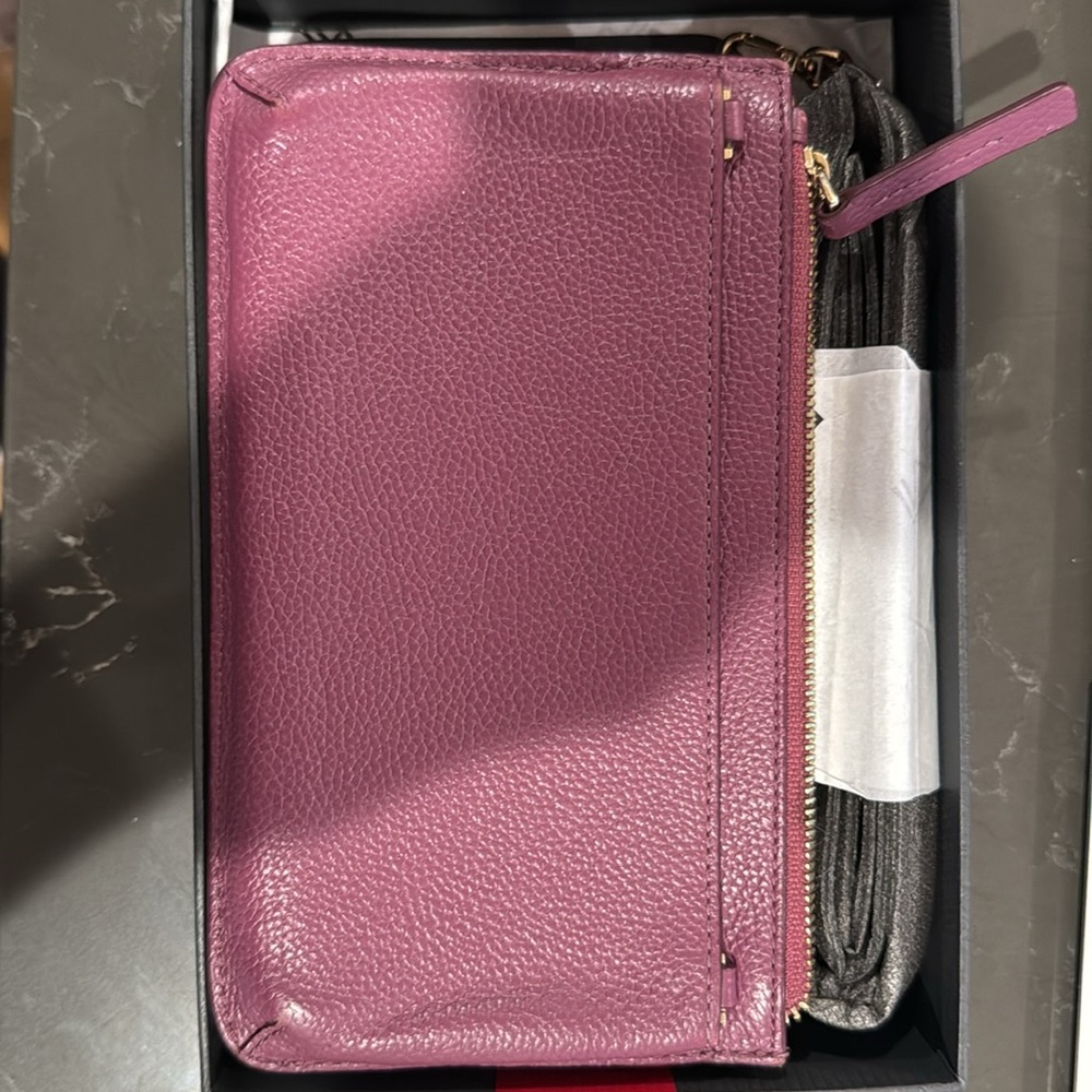 Tumi Pink Crossbody Wallet - Picture 2 of 8